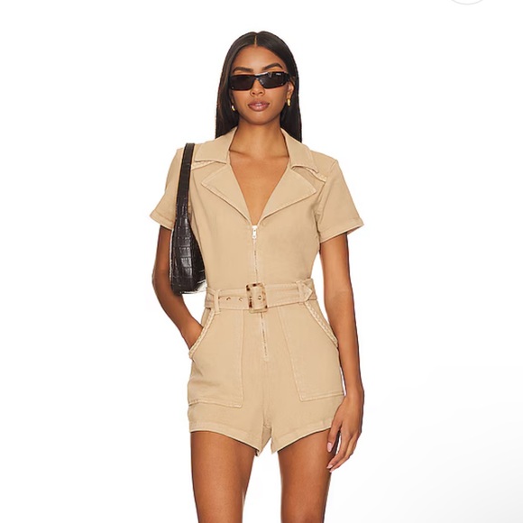WORN ONCE: Outlaw Romper in Tanline - Picture 1 of 3